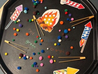 Bonfire night fine motor