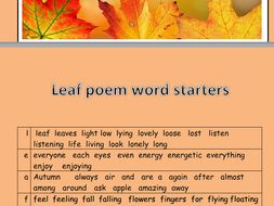 ks1 2 autumn acrostic poetry templates by newromantic teaching