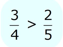 Comparing and Ordering Fractions (unlike denominators)