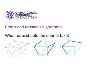 Worksheet 4: Prim's/Kruskal's Algorithms