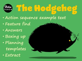 The Hodgeheg Action Writing Example Text, Feature Find, Boxing Up, Differentiated Planning