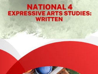 National 4 Expressive Arts Studies booklet