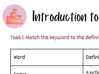 Introduction to Friction