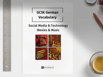 GERMAN New GCSE 2024 Vocab Booklet: Media, Technology, Film and TV