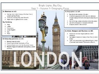 Bright Lights, Big City. London Topic Yr 1