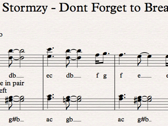 Stormy - Don't Forget to Breathe. Sibelius + PDF