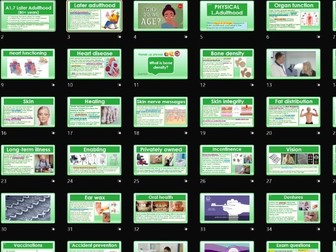 AAQ BTEC Health & Social Care Unit 1 HLD A7. Later Adulthood and health