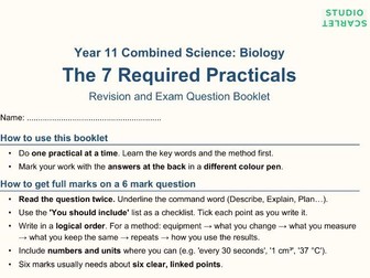 GCSE Biology Required Practicals Booklet (AQA)