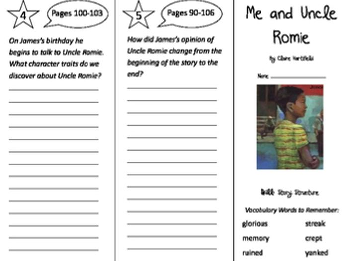 Summary of me and uncle romie quiz