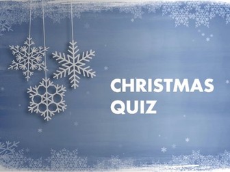 End of term Christmas Quiz