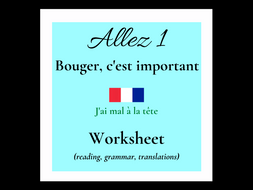 j'ai mal - French (Allez 1 8.4) | Teaching Resources