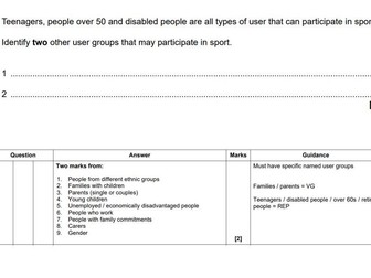 R184 - TA1 Past Paper Questions & Mark Scheme