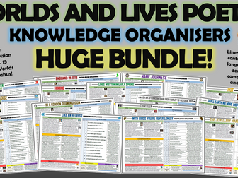 Worlds and Lives Knowledge Organisers Huge Bundle!