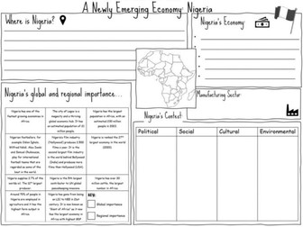 CEW Nigeria Location and Importance Sheet