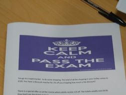Functional Skills Maths L2 Keep calm and pass your exam includes answers