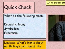An Inspector Calls Act 1 Revision