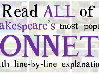 Line by Line: All of Shakespeare's Most Popular Sonnets