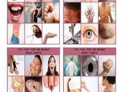 Body Parts Tic-Tac-Toe or Bingo