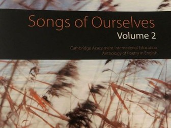 Cambridge AS/A Level Poetry: Songs of Ourselves vol. 2 2023 Revision Grid