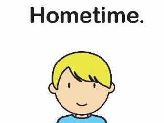 SEN Social Story Grid Hometime (Mum)