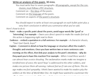 How to Write point, evidence, explain paragraphs - KS3/4
