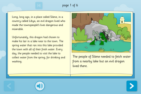 St George and the Dragon Interactive Storybook - Reading Level A - St. George's Day KS1