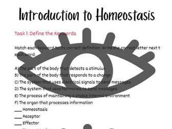 Introduction to Homeostasis