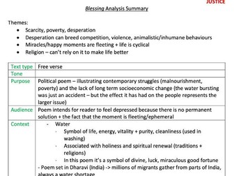 ‘Blessing’ by Imtiaz Dharkar Poem Analysis - Oxford AQA English GCSE 'People and Places' Anthology