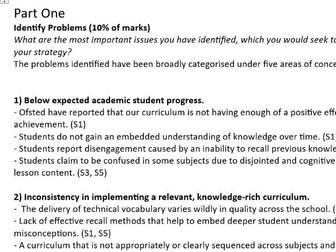 NPQSL Summative Assessment Task 49/50 example.