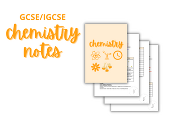 GCSE/IGCSE Chemistry Notes Bundle