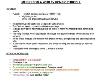 Edexcel GCSE Music Grade 9 Notes (Killer Queen)
