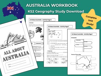 Australia KS2 Geography Activity | Workbook