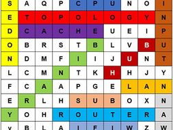 computer science keywords word search teaching