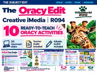 OCR Creative iMedia R094 Oracy Pack | 10 Activities, Teacher Guide & Editable Toolkit