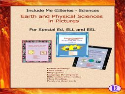 Earth and Physical Sciences (Simplified) in Pictures for Special Ed., ELL and ESL Students BUNDLE
