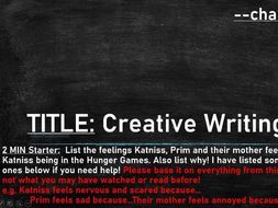 creative writing hunger games