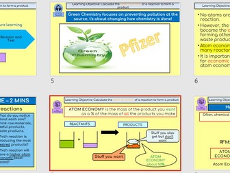 KS4 Triple Chemistry U3 Quantitative Chemistry – Complete PowerPoint Atom Economy