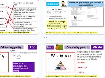 Gravity GCSE Combined Science AQA