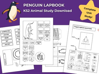 Penguin KS2 Animal Science Activities | Lapbook