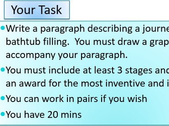 KS3 Maths - Distance Time  graphs plotting and interpreting