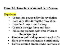 How To Write An Essay With A Thesis Powerful Characters In Animal Farm Essay Plan English As A Global Language Essay also Essay On Importance Of Good Health Powerful Characters In Animal Farm Essay Plan By Fletchershardlow Persuasive Essay Topics High School