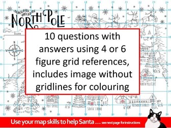 Christmas Grid References (4 or 6 figure)
