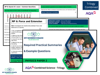 GCSE PhysicsPaper 2 Required Practical Workbook: Exam Practice Questions, Methods, and Summaries