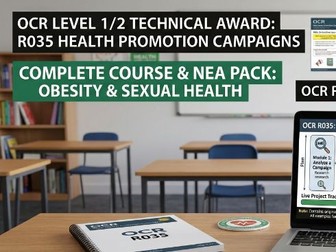 R035 Health Promotion Campaigns -Obesity and Sexual Health Work Pack- OCR Health and Social Care