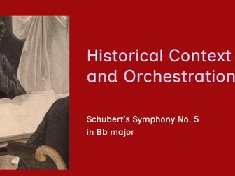 Schubert Symphony No 5 in Bb FULL UNIT