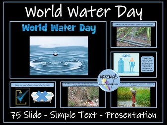 World Water Day 2024 Simple Text Presentation