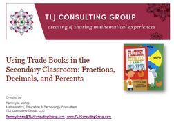 Using Trade Books in the Secondary Classroom: Fractions, Decimals, and Percents