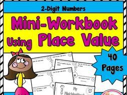 Mini Workbook Using Place Value with 2-Digit Numbers
