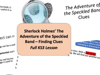 Sherlock Holmes: The Adventure of the Speckled Band - Finding Clues