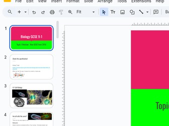 OCR Biology A Module 4 Revision powerpoint